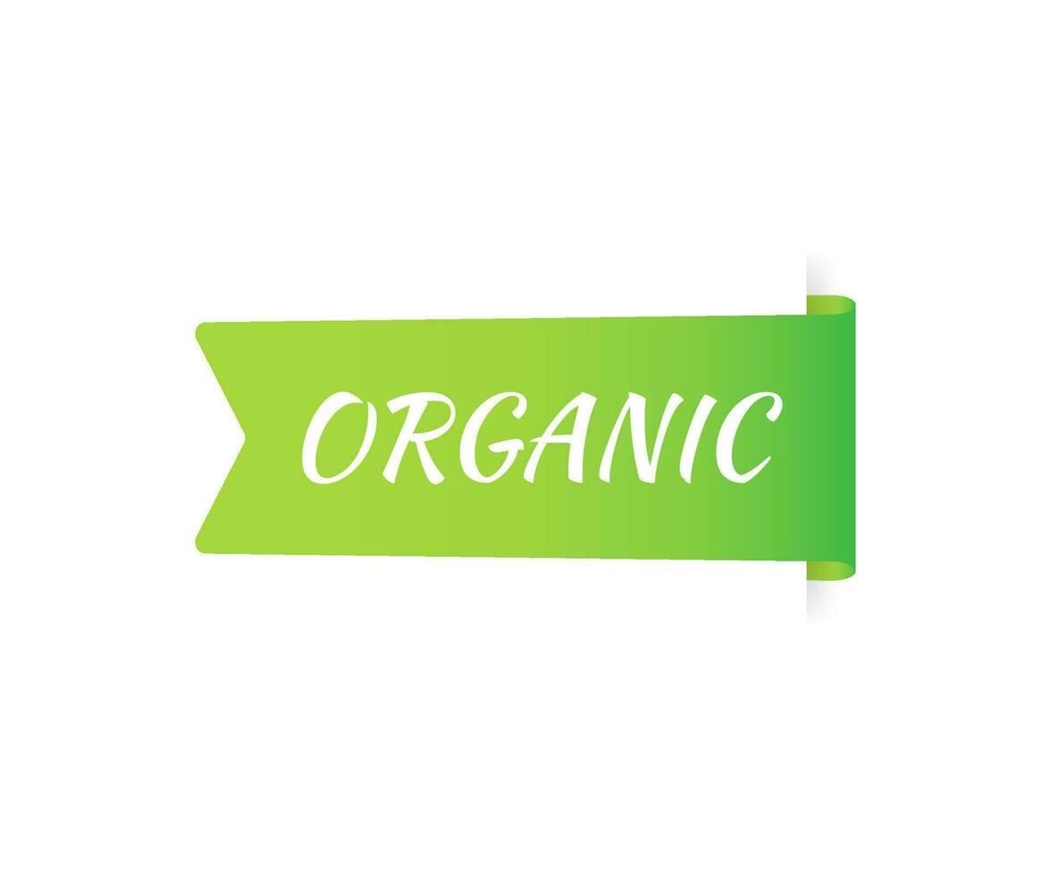 orgánico. sano etiquetas con letras. vegano pegatina. vector