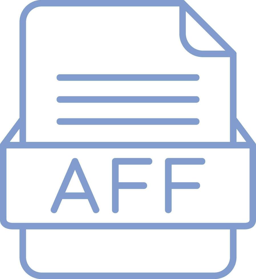 aff archivo formato vector icono