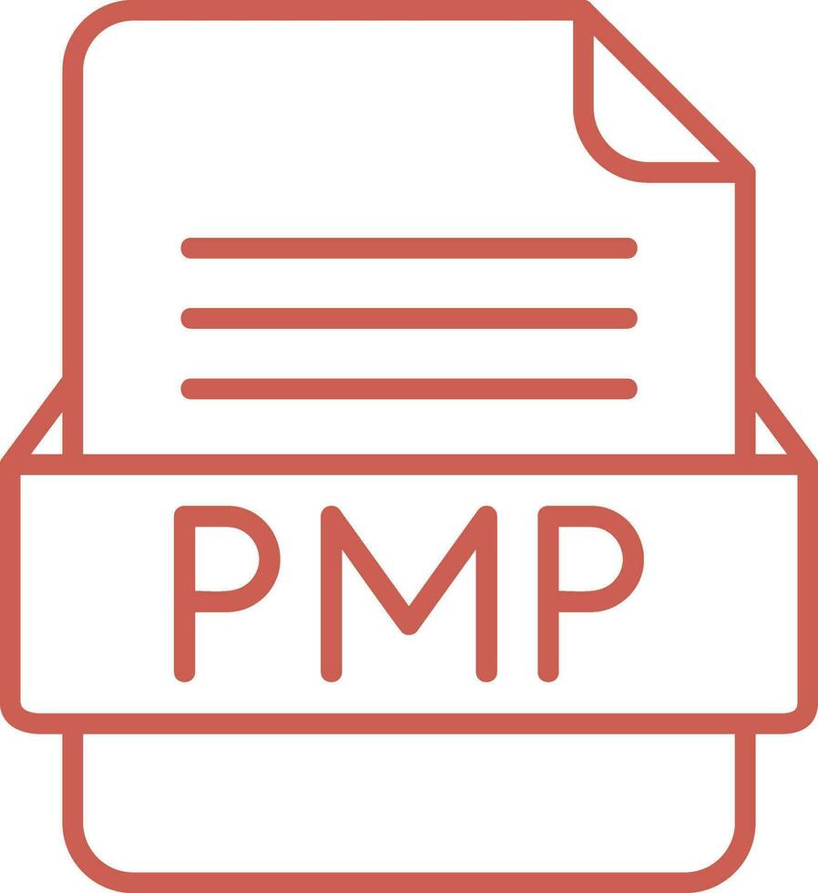 PMP File Format Vector Icon