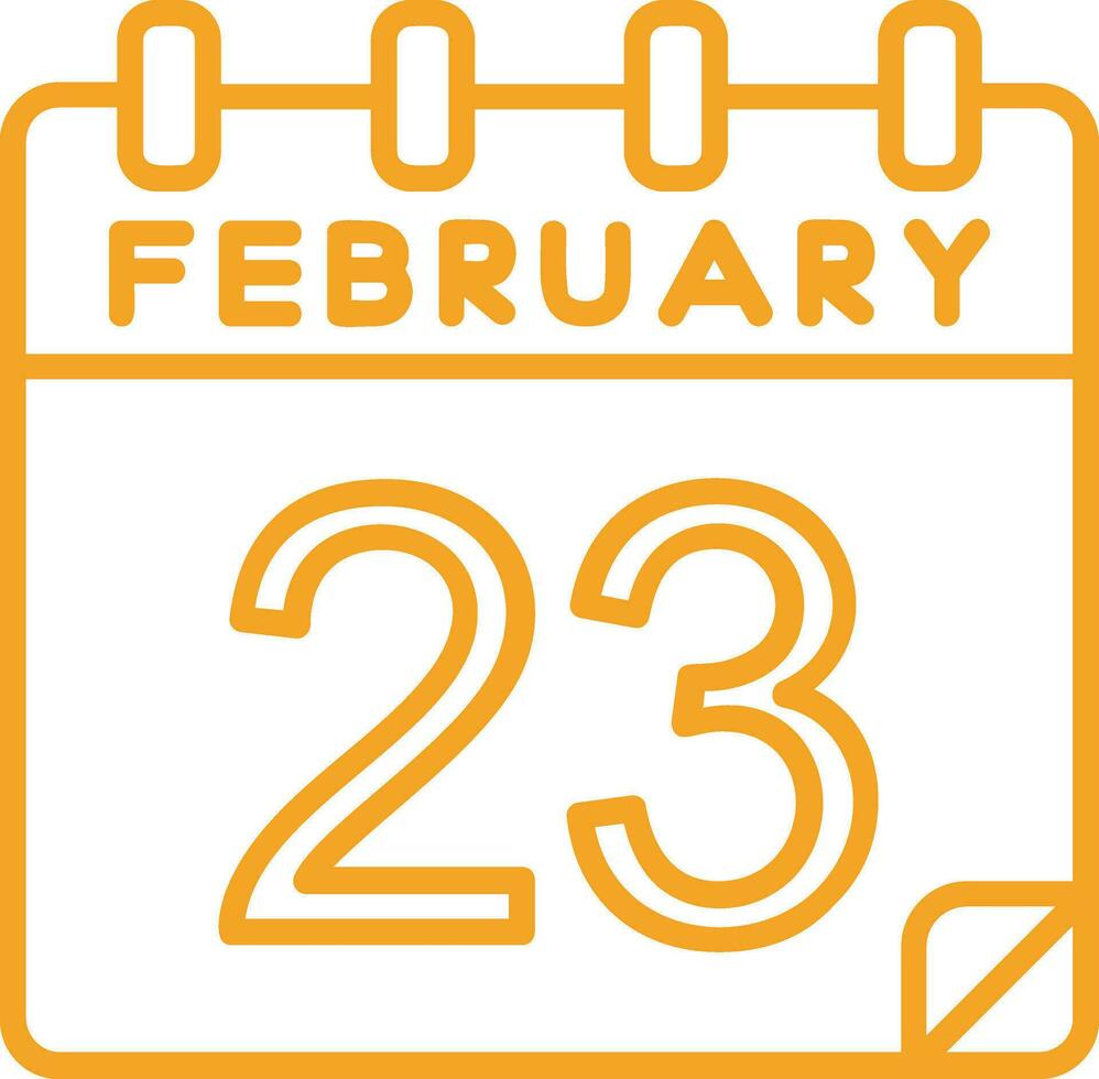 23 February Vector Icon