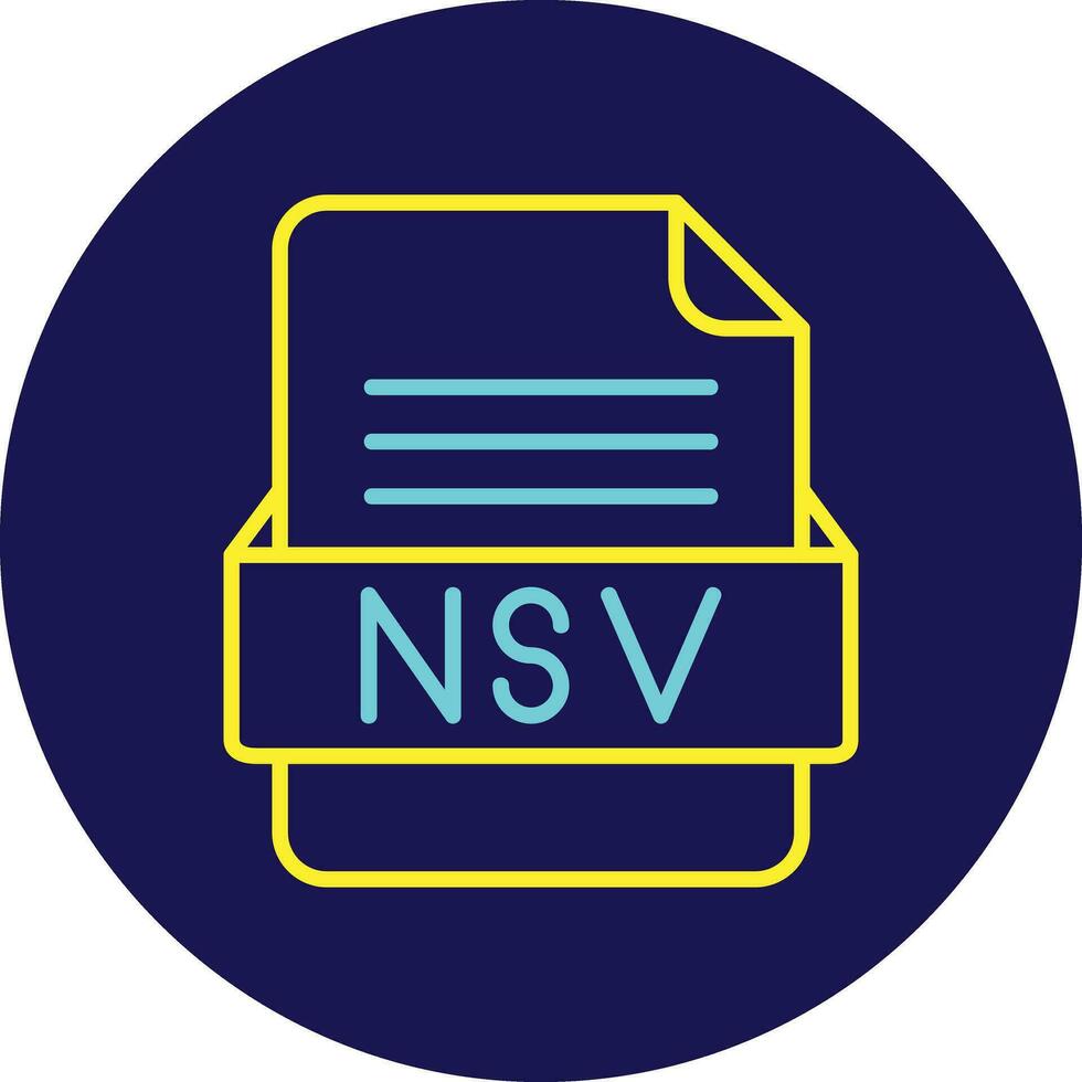 NSV File Format Vector Icon