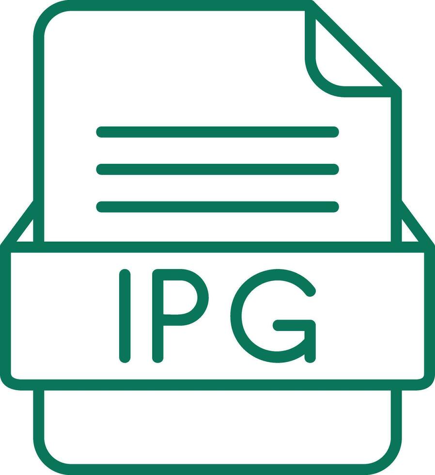 IPG File Format Vector Icon