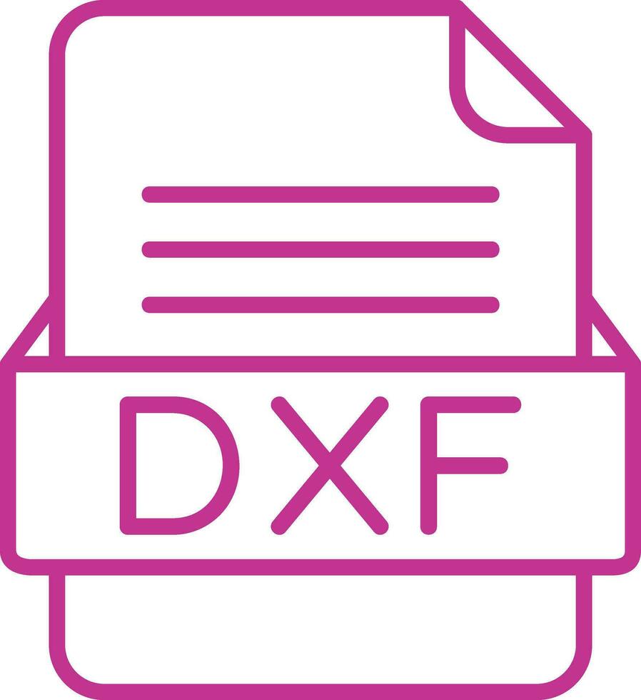 dxf archivo formato vector icono