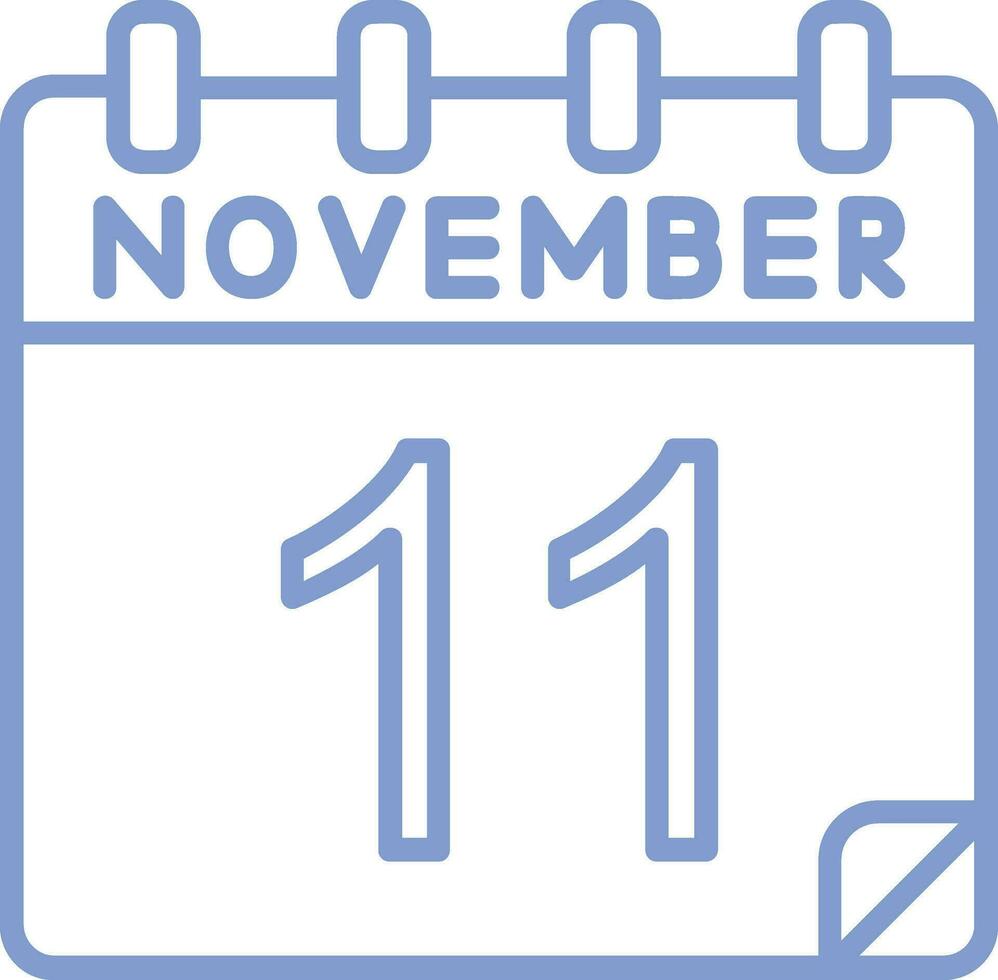 11 noviembre vector icono