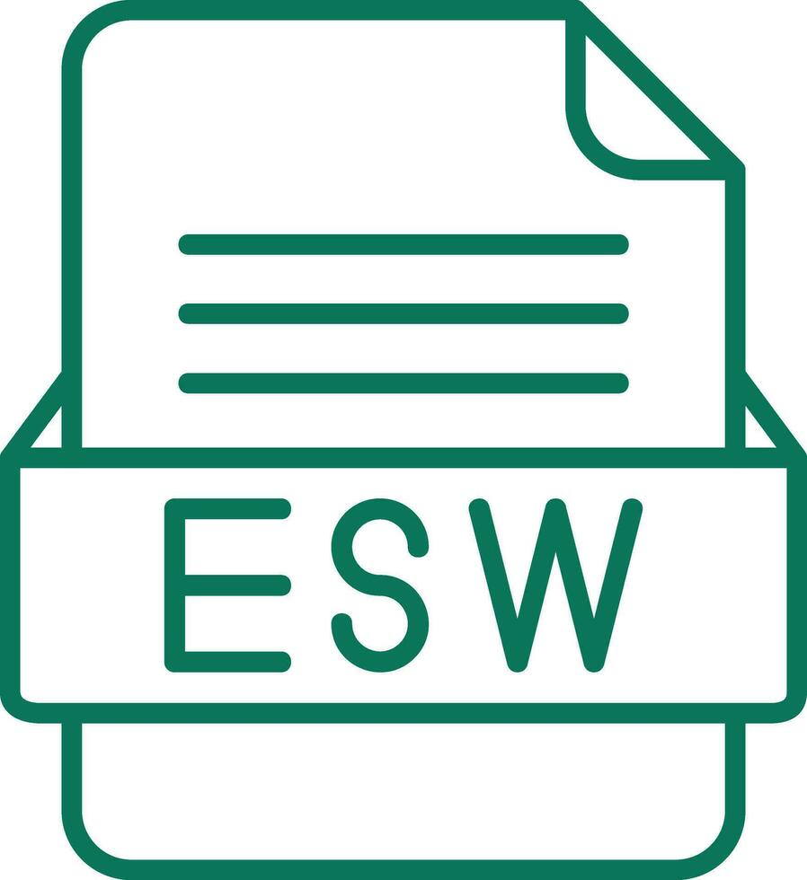 ESW File Format Vector Icon