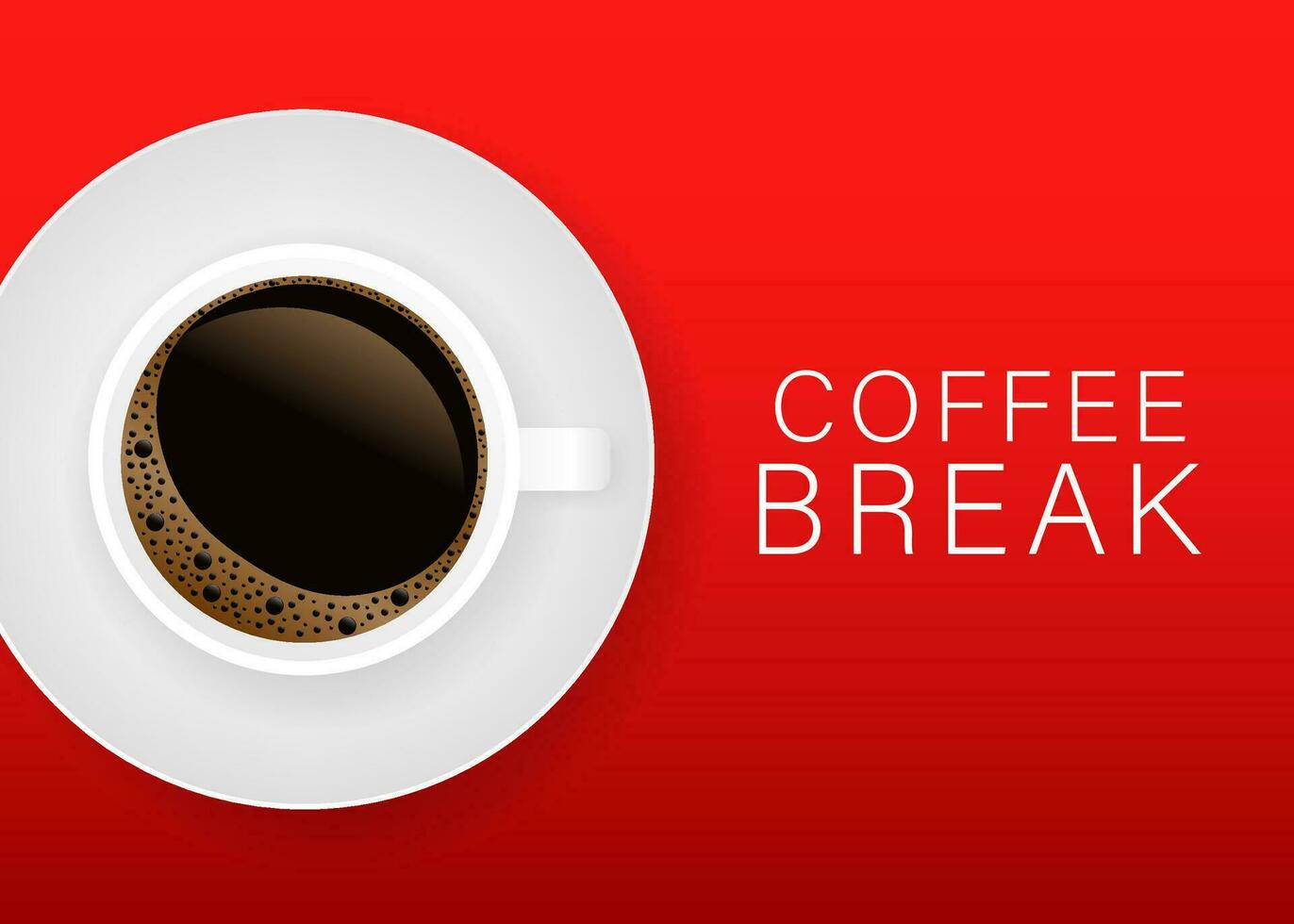 Coffee break Poster Advertisement Flayers. Vector stock Illustration