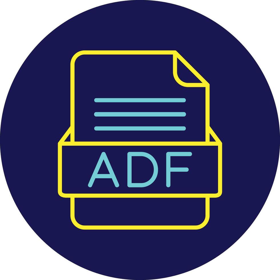 adf archivo formato vector icono