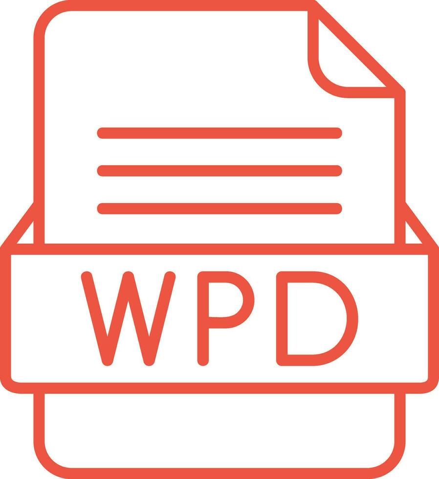 WPD File Format Vector Icon
