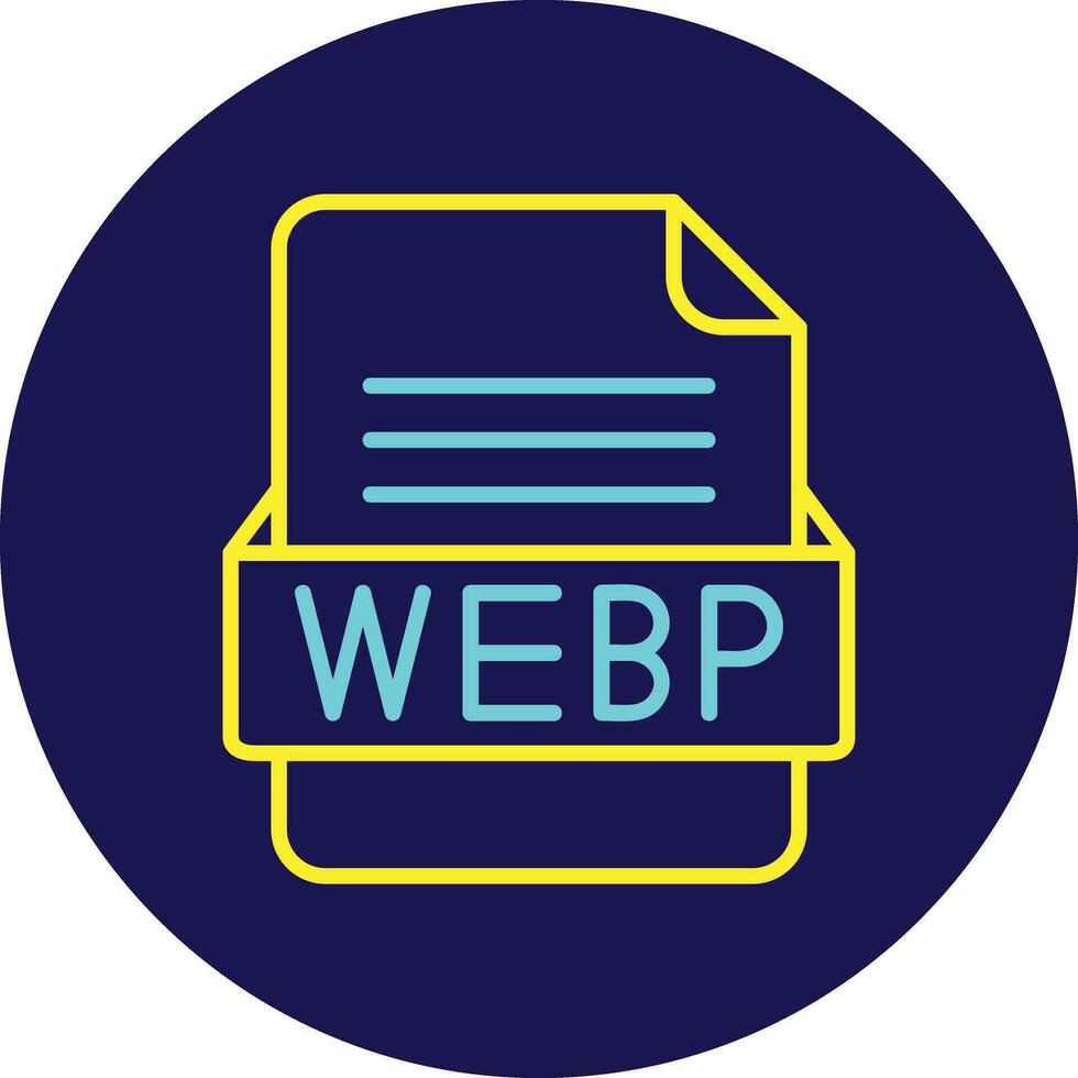 WEBP File Format Vector Icon