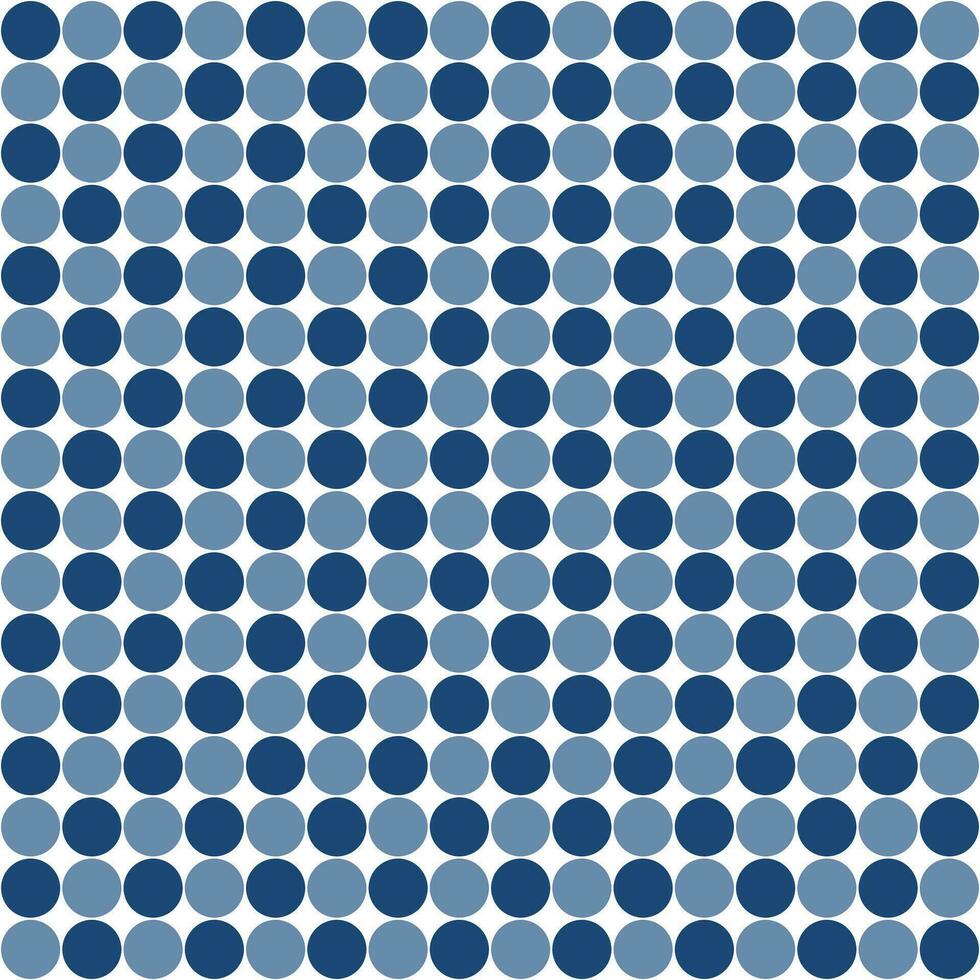 Navy blue circle tile background, Mosaic tile background, Tile background, Seamless pattern, Mosaic seamless pattern, Mosaic tiles texture or background. Bathroom wall tiles, swimming pool tiles. vector