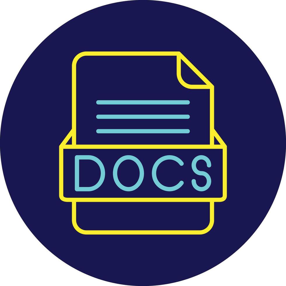 docs archivo formato vector icono