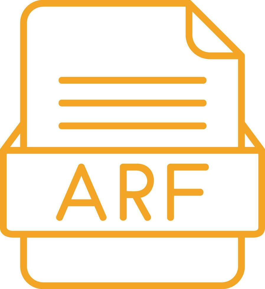 ARF File Format Vector Icon