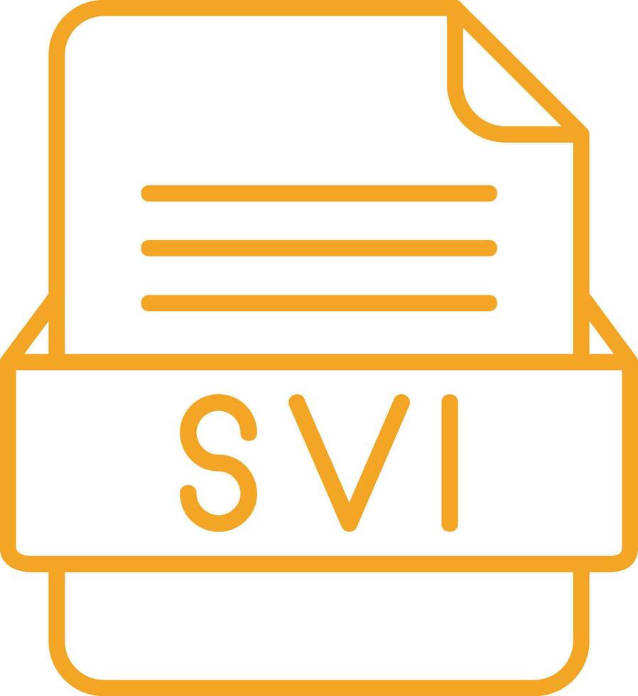 SVI File Format Vector Icon