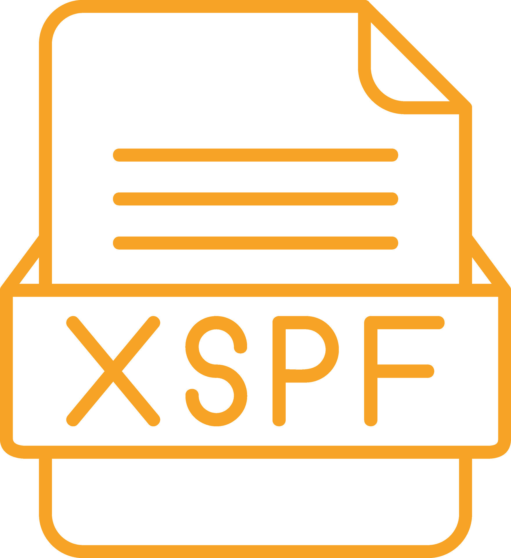 XSPF File Format Vector Icon 29925567 Vector Art at Vecteezy