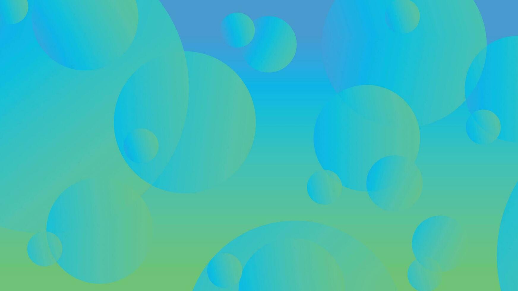 Green and blue abstract circle gradient modern graphic background vector