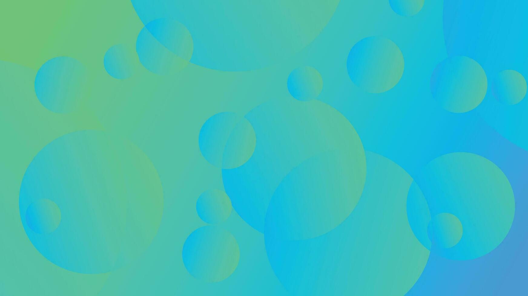 Green and blue abstract circle gradient modern graphic background vector