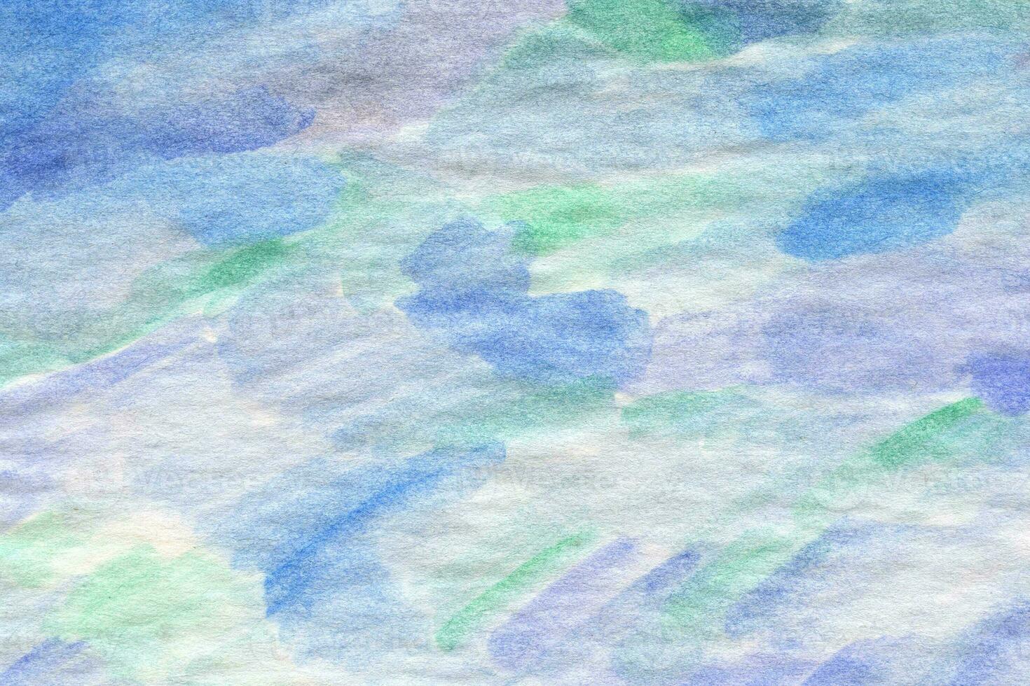 Blue green watercolor background texture photo