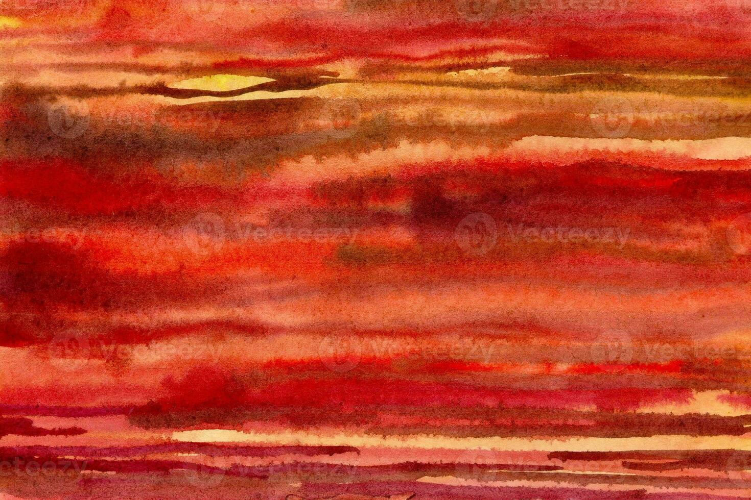 Red-Yellow watercolor background texture photo