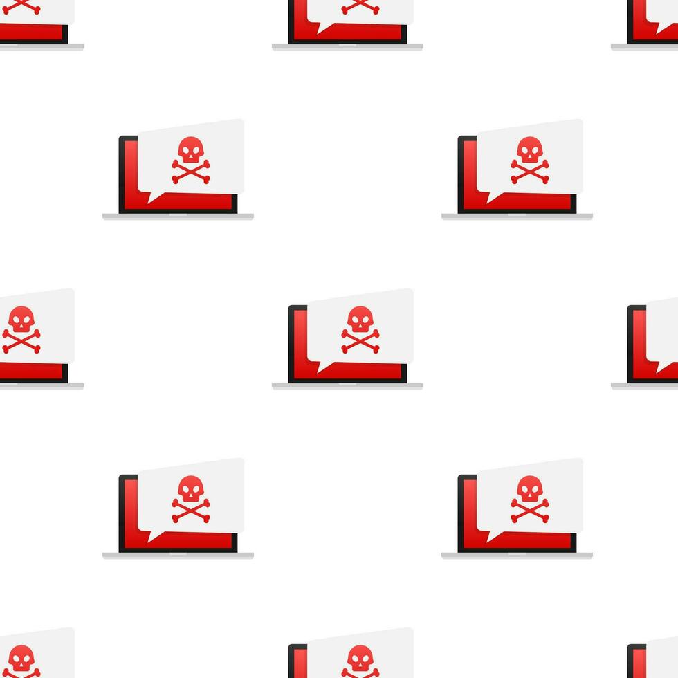 Cyber security concept pattern. Cyber security concept. Virus protection. Vector stock illustration