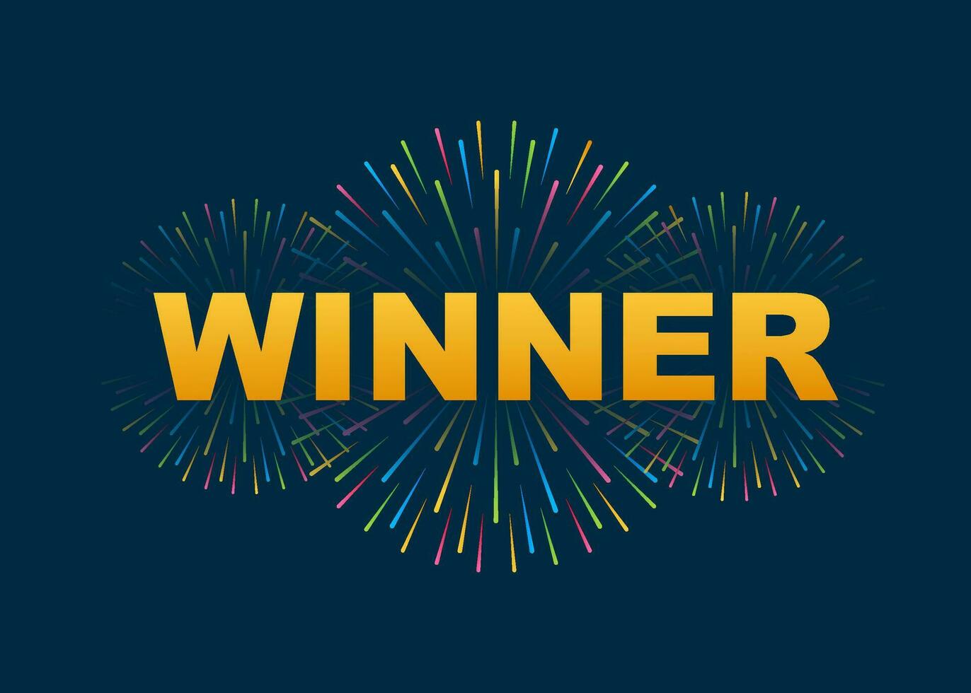 Winner banner. Template vector. Winner Congratulations banner. Vector stock illustration
