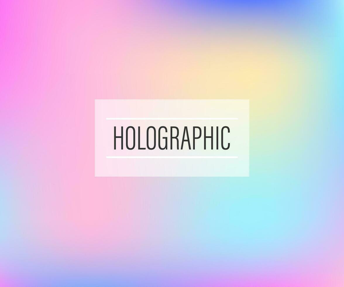 borroso resumen iridiscente holográfico frustrar antecedentes. vector valores ilustración