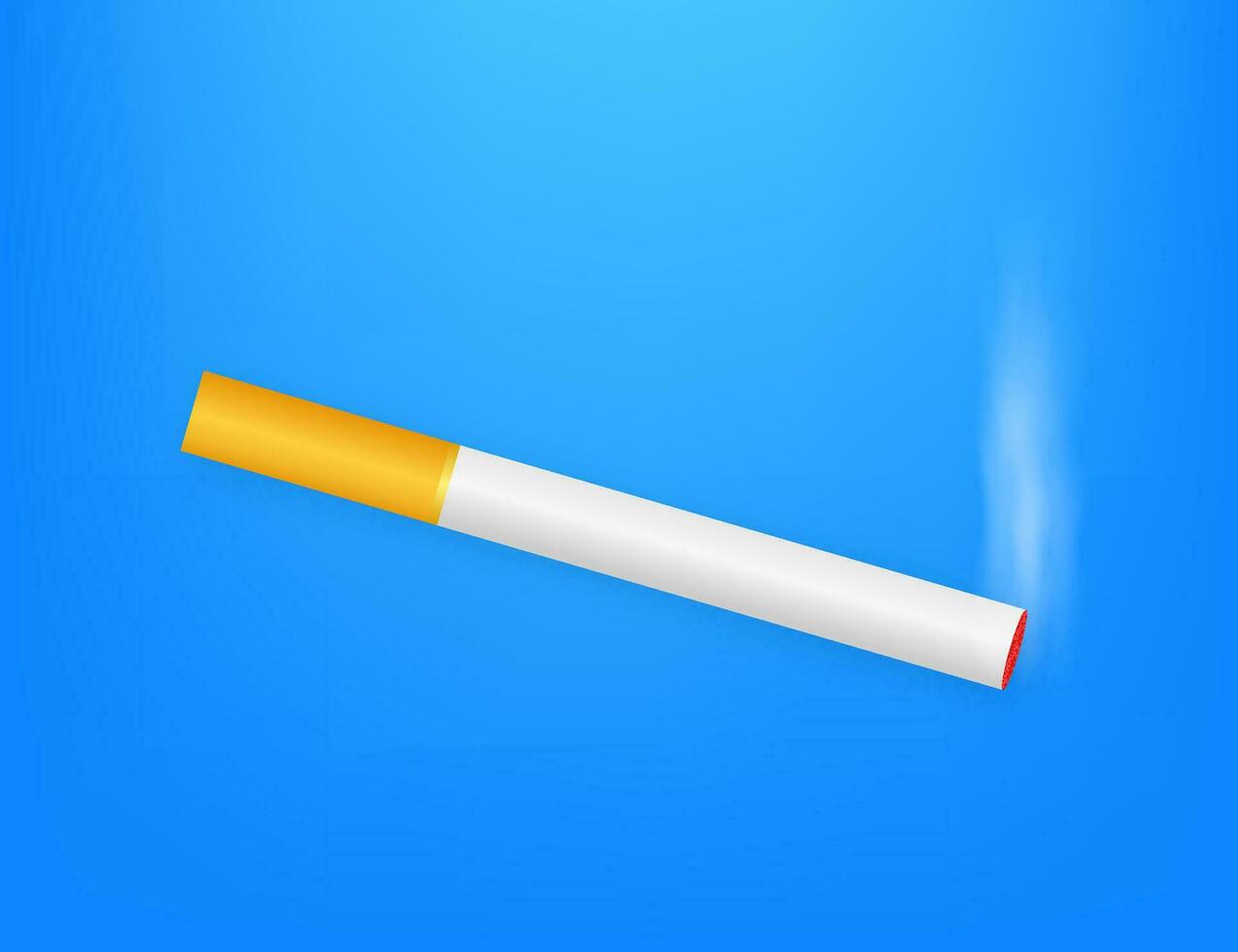 Cigarette, great design for any purposes. Risk sign. Vector stock illustration