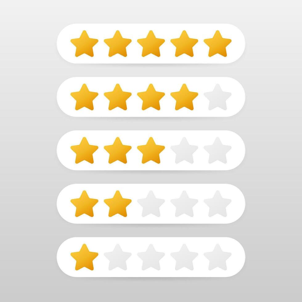 4 star rating icon vector illustration eps10. Isolated badge for website or app. Vector stock illustration