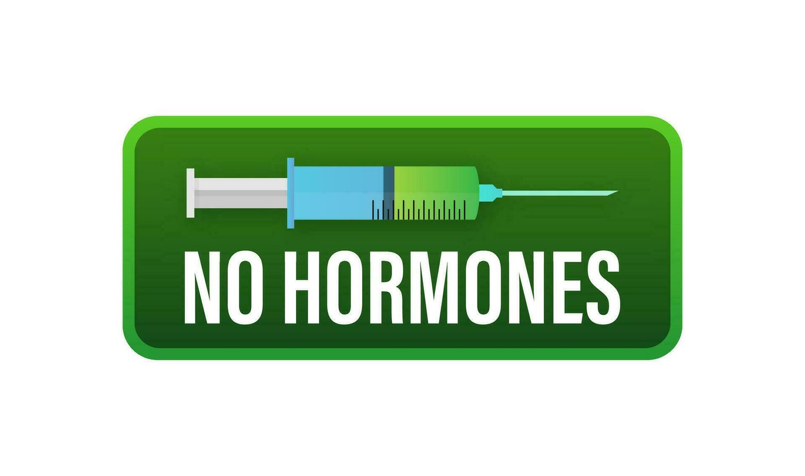 No hormone, great design for any purposes. Natural product. Healthy fresh nutrition. Vector stock illustration