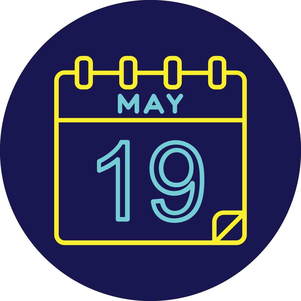 19 May Vector Icon