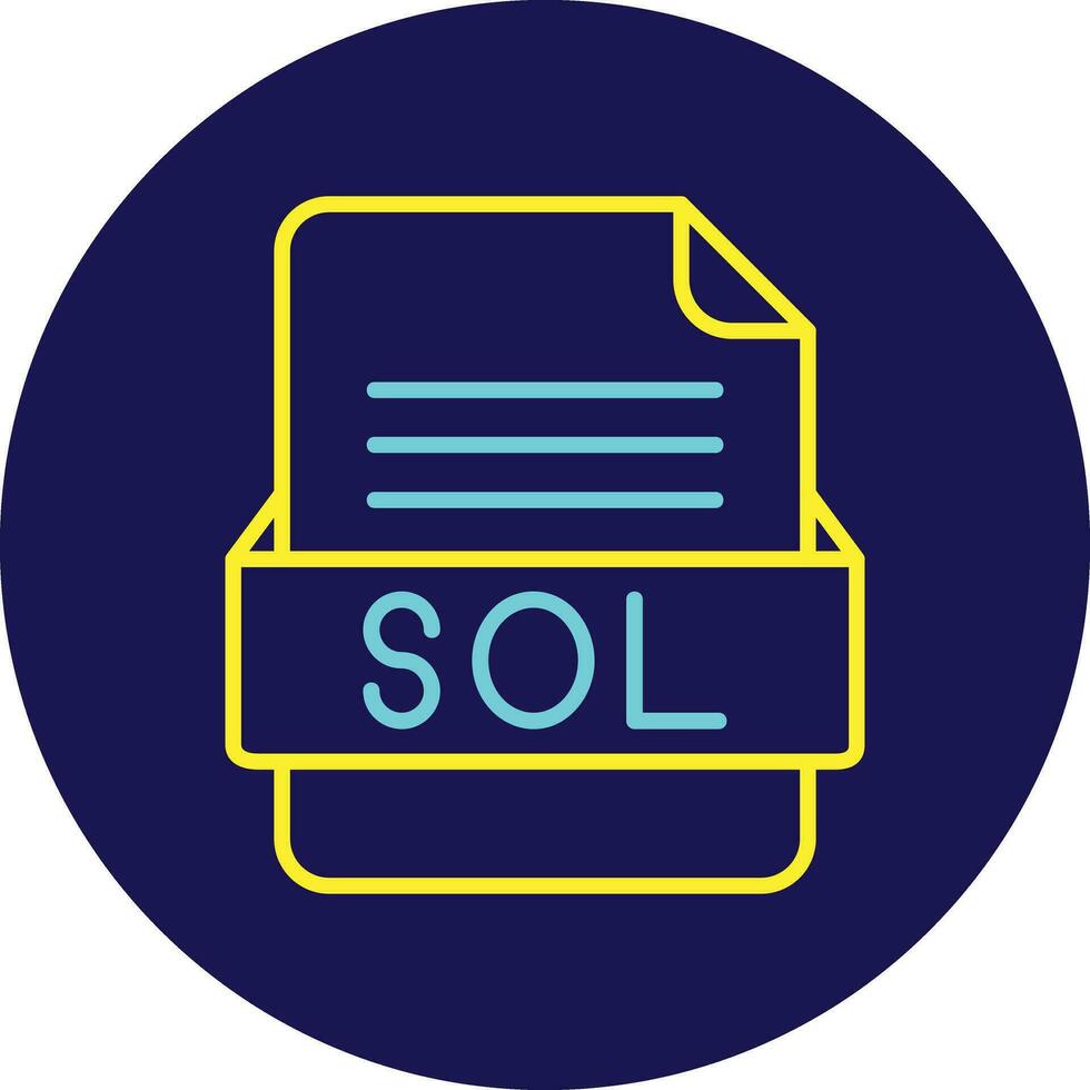 SOL File Format Vector Icon