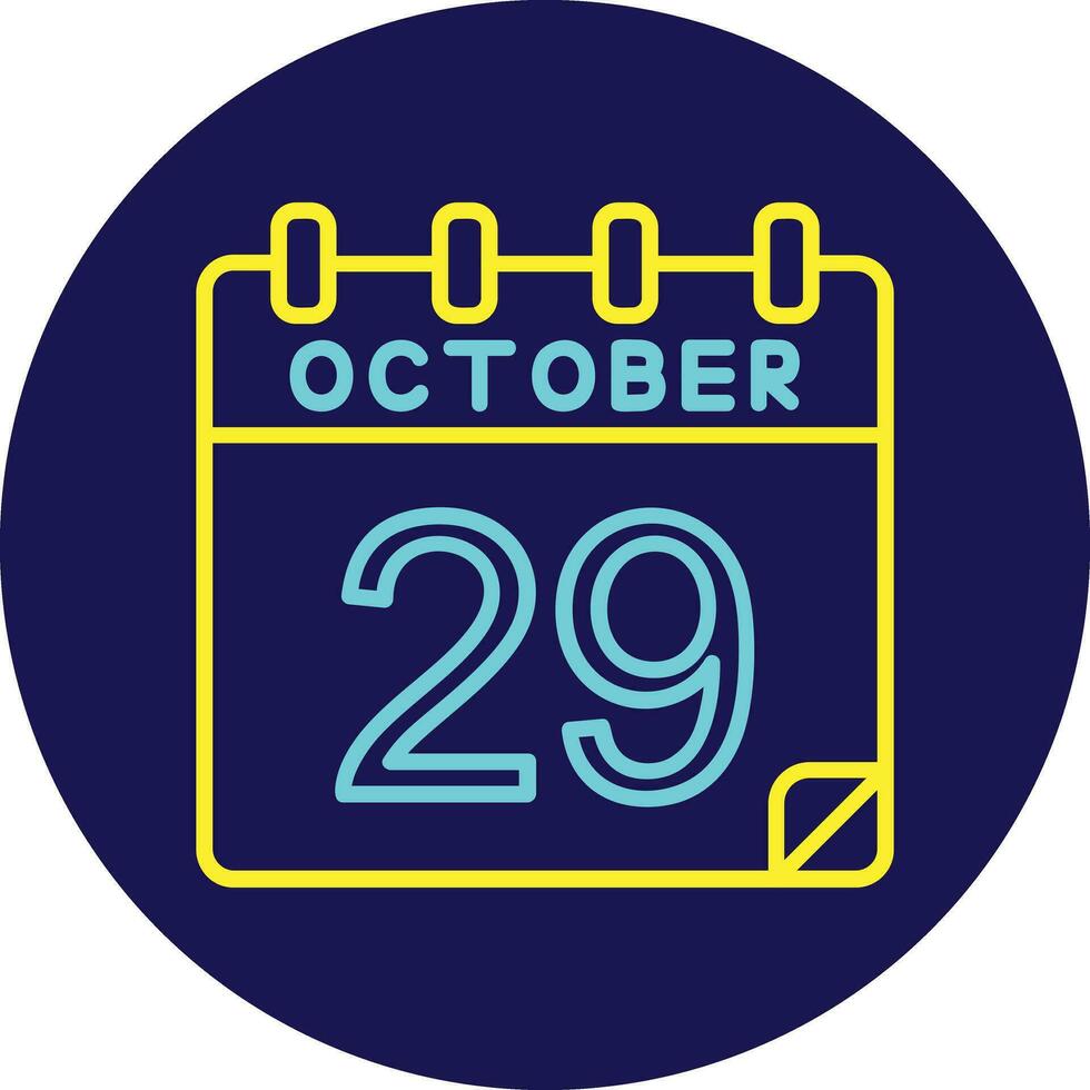 29 October Vector Icon