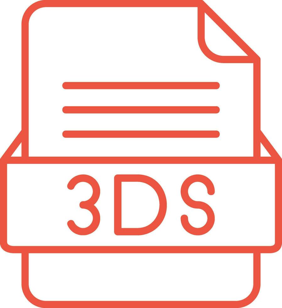 3ds archivo formato vector icono