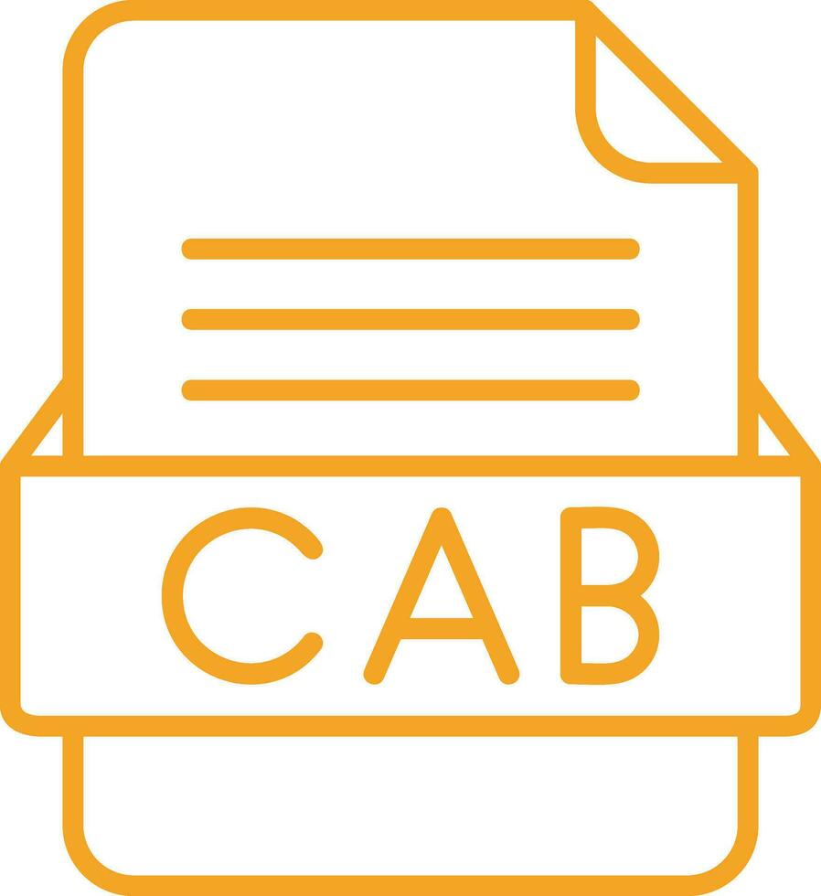 CAB File Format Vector Icon