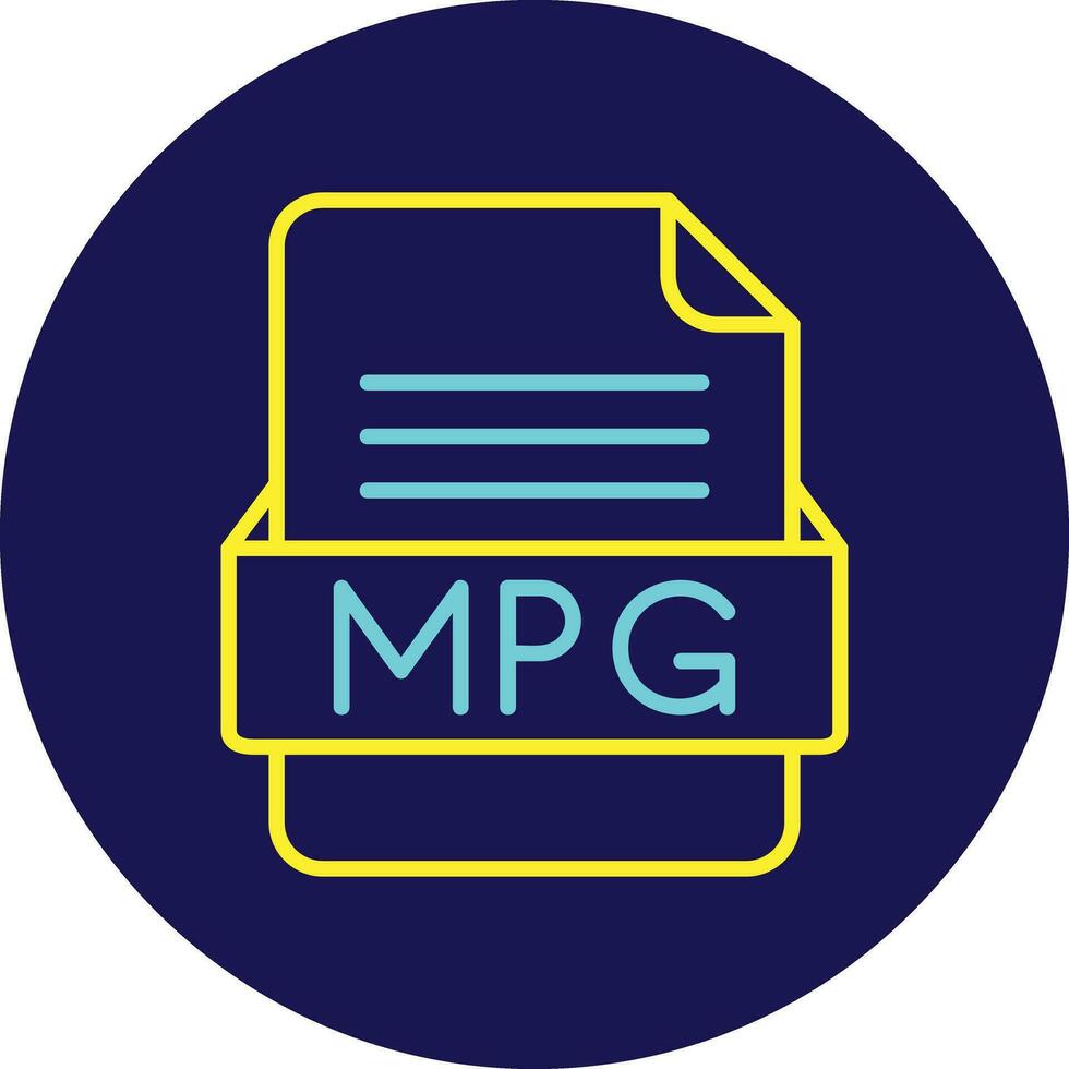 MPG File Format Vector Icon