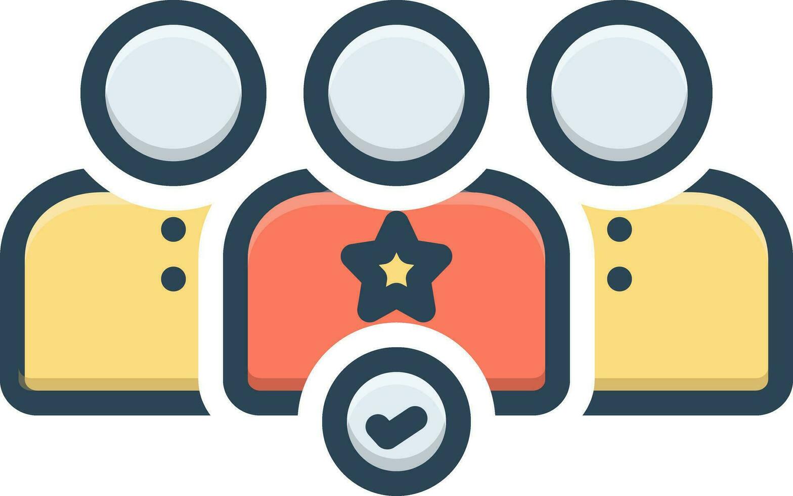 color icon for nominated vector