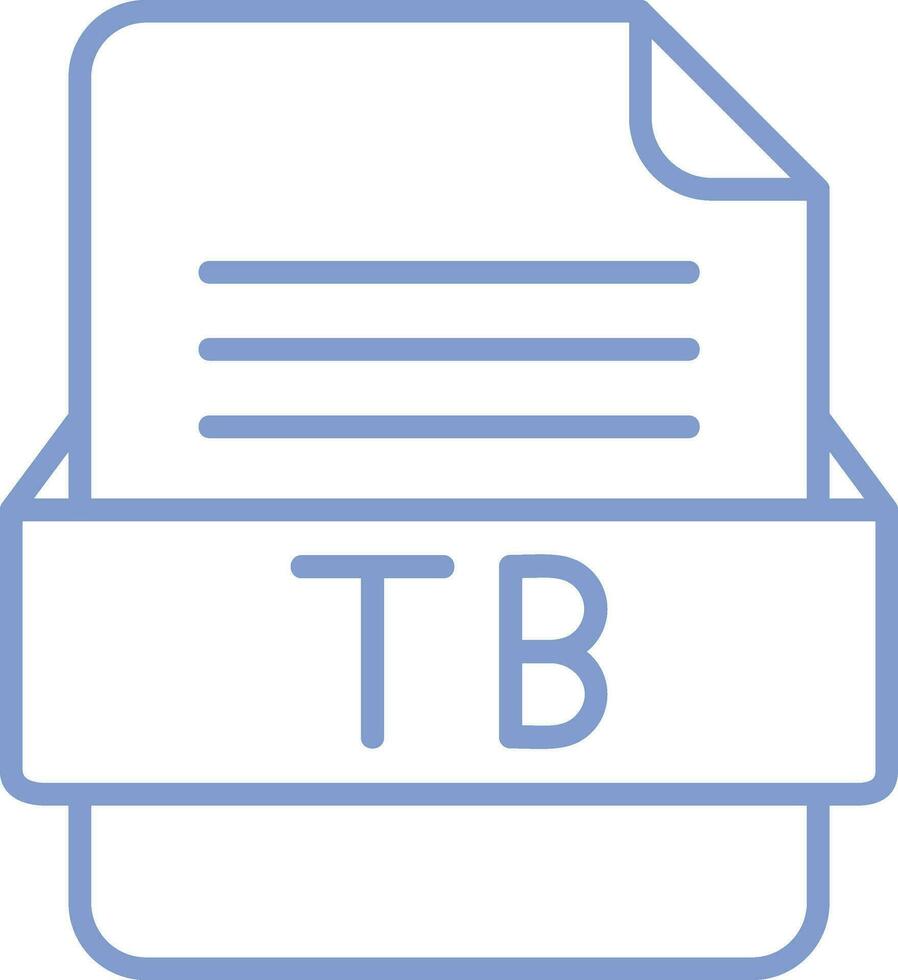 TB File Format Vector Icon