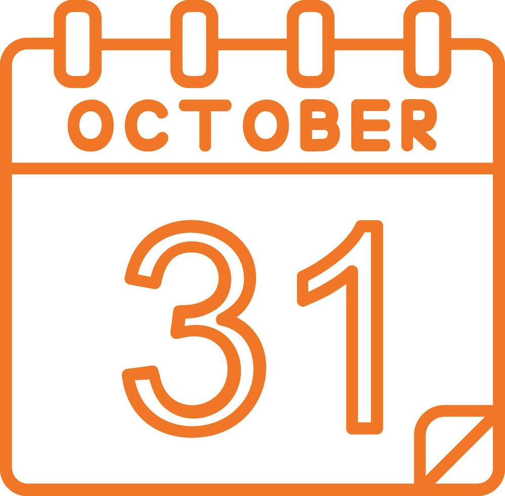 31 October Vector Icon