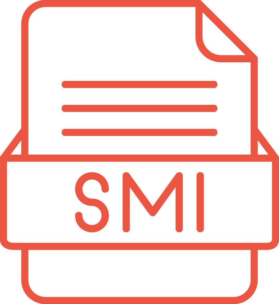 SMI File Format Vector Icon