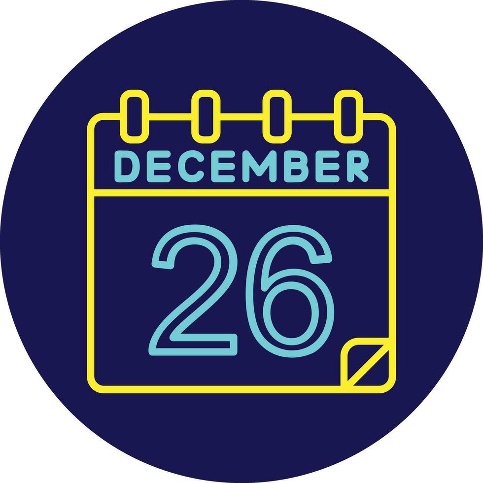 26 December Vector Icon