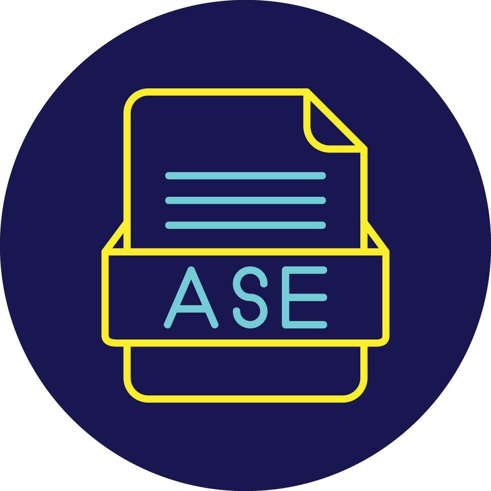 ASE File Format Vector Icon