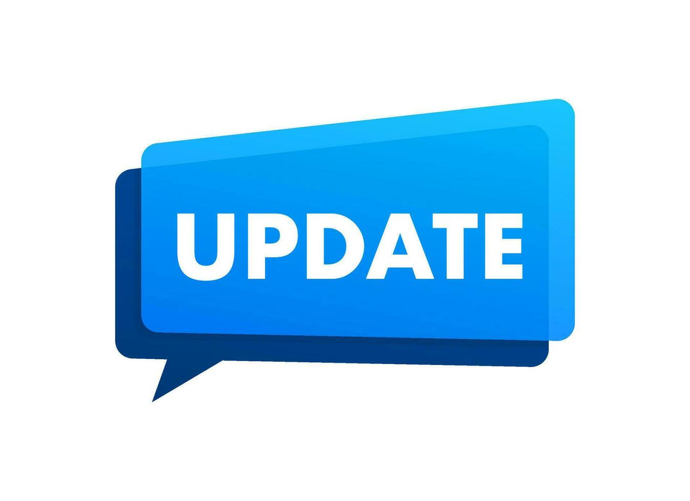 Update label, baner. Time to Update. Vector stock illustration