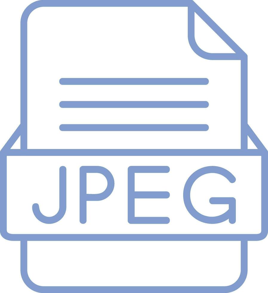 JPEG File Format Vector Icon