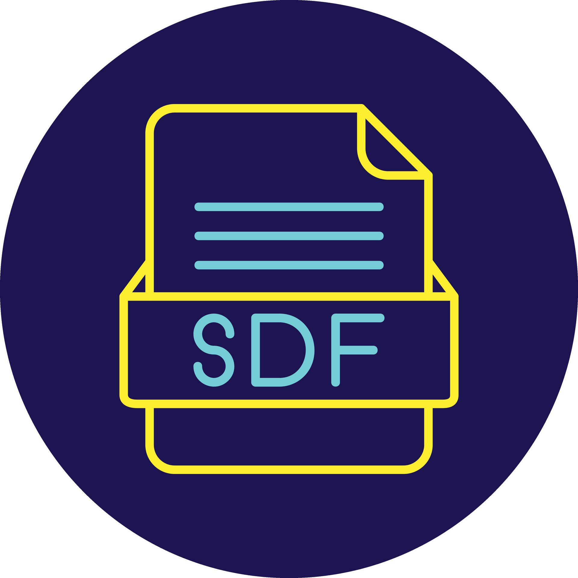 SDF File Format Vector Icon 29927866 Vector Art at Vecteezy