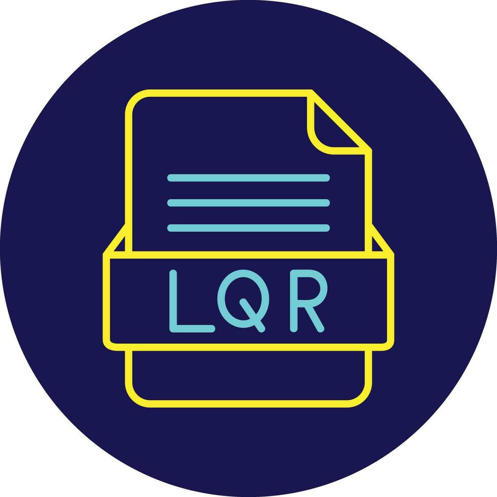 LQR File Format Vector Icon