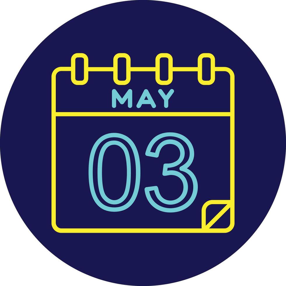 3 May Vector Icon