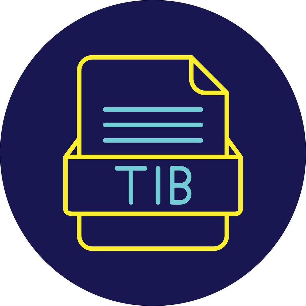 tib archivo formato vector icono