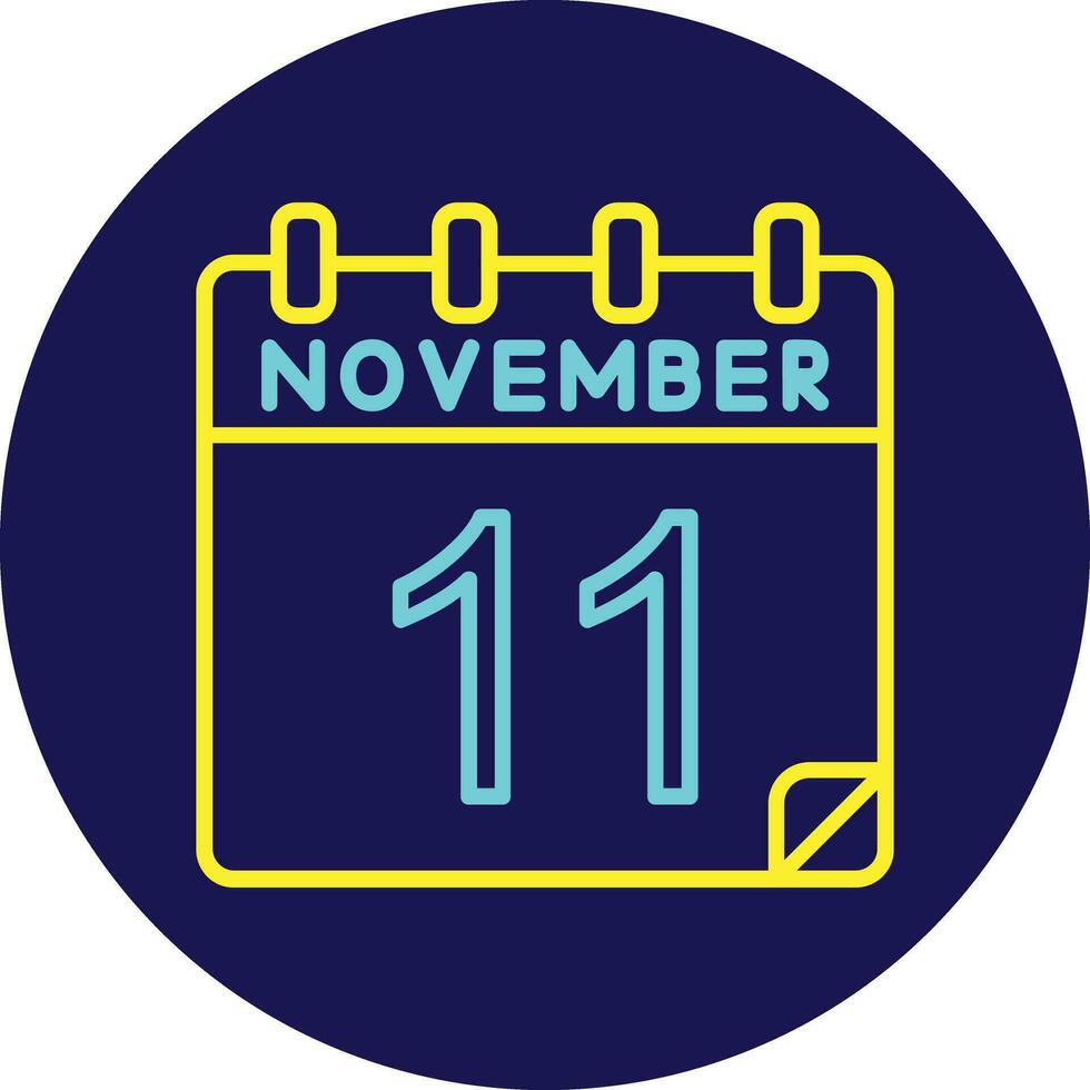 11 noviembre vector icono