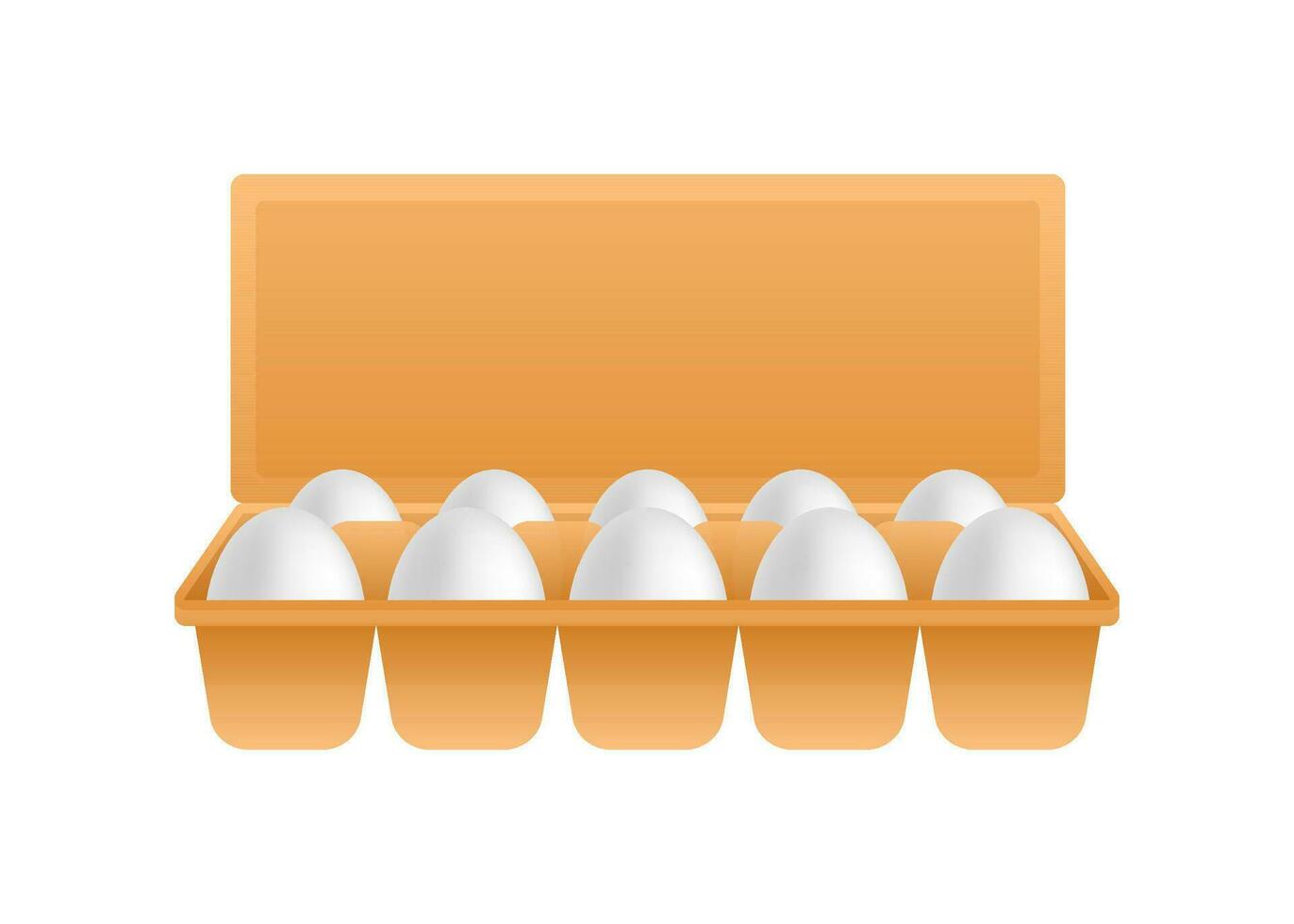 Cartoon eggs. Transparent background. 3d vector icon.