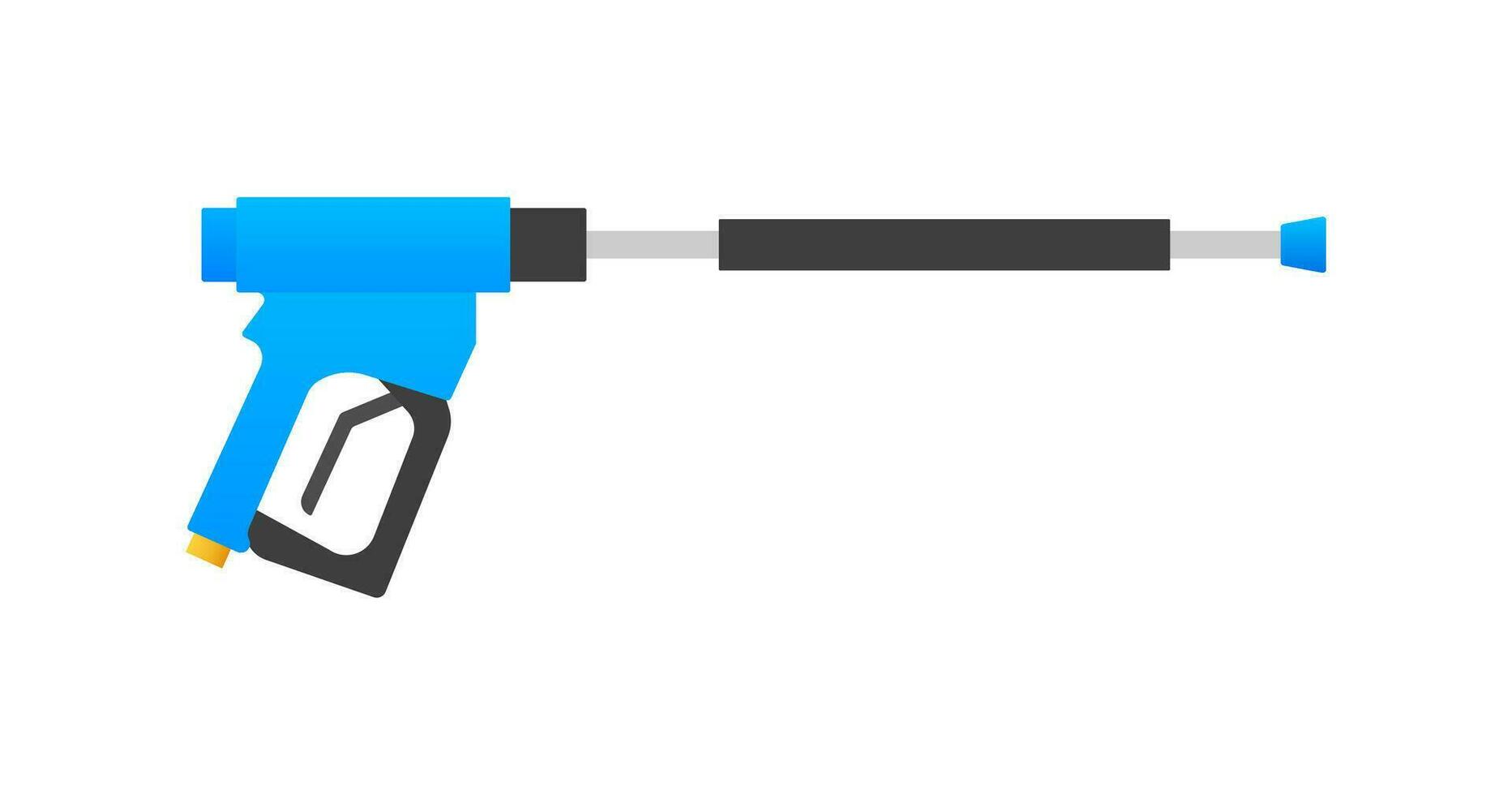 Pressure washing gun icon. Appliance pressure washer gun. Vector stock illustration