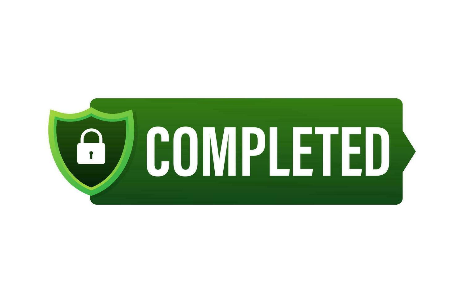 Completed tick, Checkmark stamp, sticker Vector stock illustration